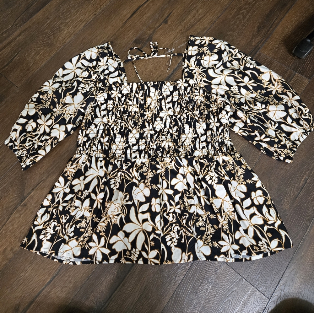 Ava & Viv puffer sleeve shirt